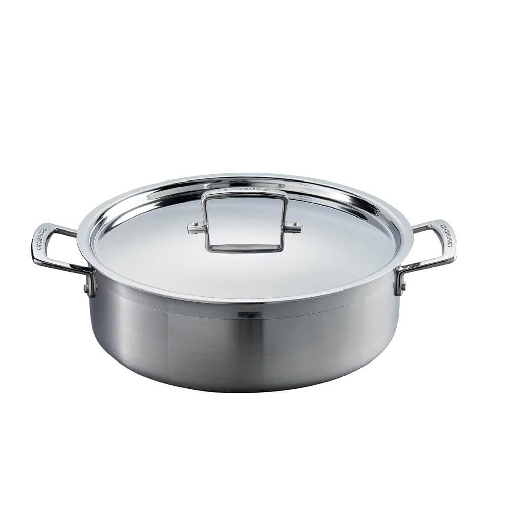Le Creuset 3-Ply Stainless Steel 28cm Sauteuse